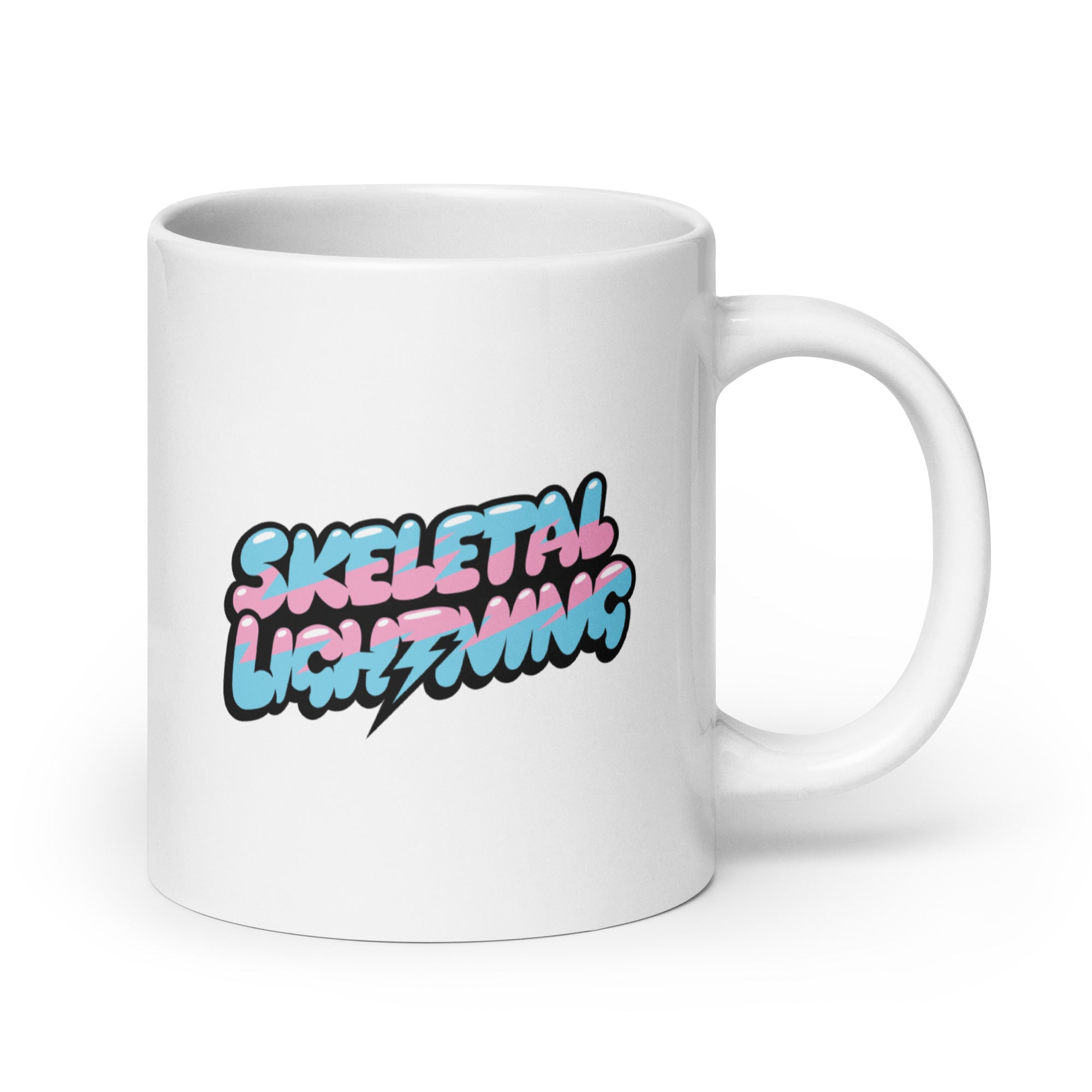 Skeletal Lightning logo mug