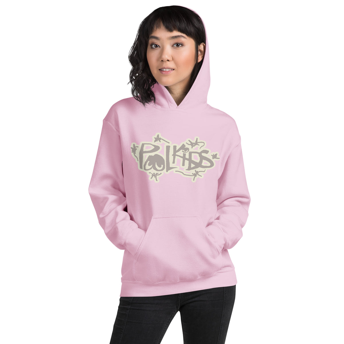 Pool Kids Pink Graffiti Pullover Hooded Sweatshirt